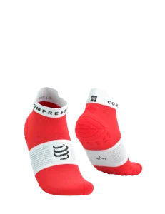 Compressport PRO RACING Κάλτσες V4.0 RUN LOW FLUO RED/WHITE