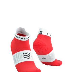 Compressport PRO RACING Κάλτσες V4.0 RUN LOW FLUO RED/WHITE