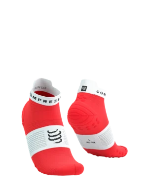 Compressport PRO RACING Κάλτσες V4.0 RUN LOW FLUO RED/WHITE