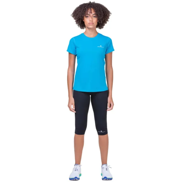 RONHILL Wmn's Core S/S Tee Rh-01141 Azure/Bright White