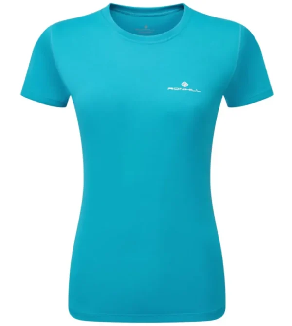 RONHILL Wmn's Core S/S Tee Rh-01141 Azure/Bright White - Image 3