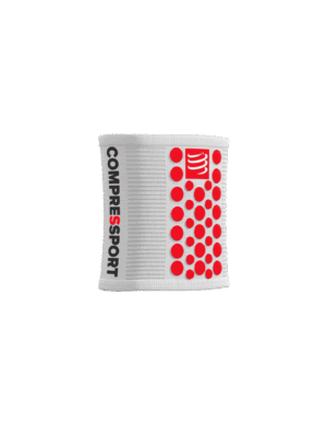 Compressport SWEATBANDS 3D.DOTS WHITE/RED