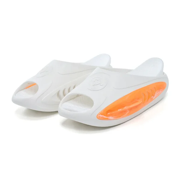 Rigorer Shark 2 Slides 'Undercurrent'  White/Orange - Image 4