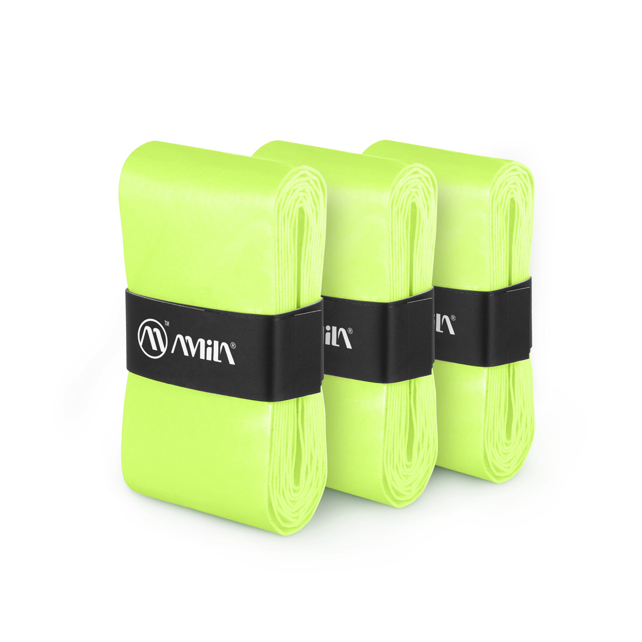 AMILA Ταινία Λαβής Ρακετών AMILA Overgrip Neon Green 3 Τεμ 45793