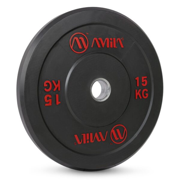 AMILA Δίσκος AMILA Black R Bumper Slim 50mm 15Kg 84833 - Image 2