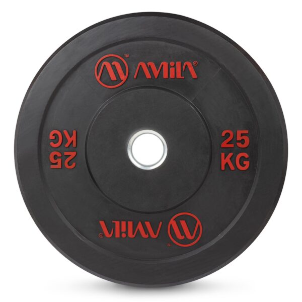 AMILA Δίσκος AMILA Black R Bumper Slim 50mm 25Kg 84835