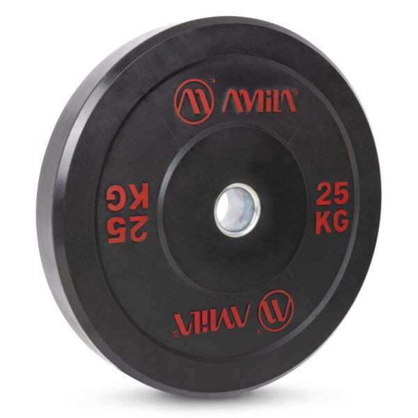 AMILA Δίσκος AMILA Black R Bumper Slim 50mm 25Kg 84835 - Image 2