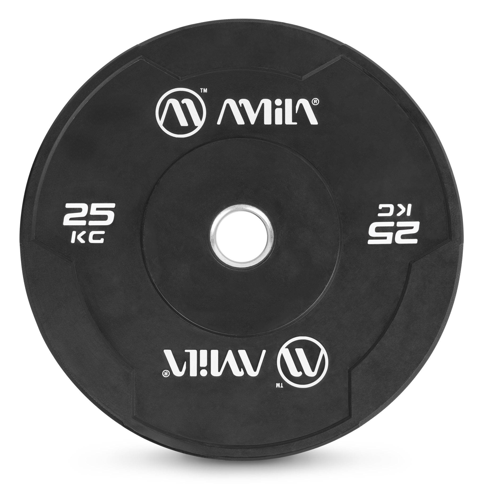 AMILA Δίσκος AMILA Black W Bumper Slim 50mm 25Kg 84845