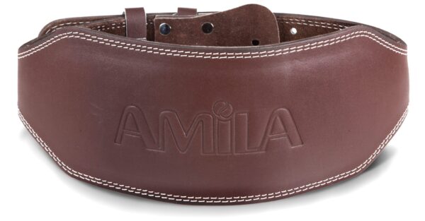 AMILA Ζώνη Άρσης Βαρών AMILA Δερμάτινη Καφέ B Quality S 94920