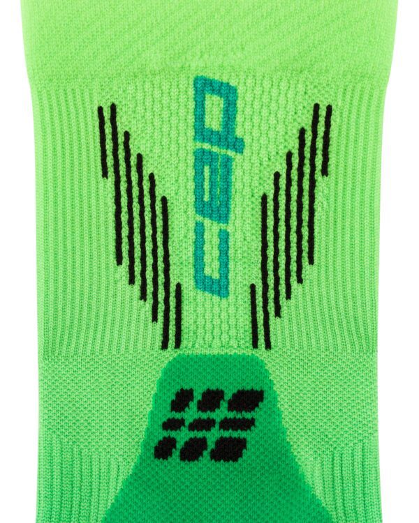 CEP run edt. gradient socks, mid cut, 5.0, women green/lime fade - Image 5