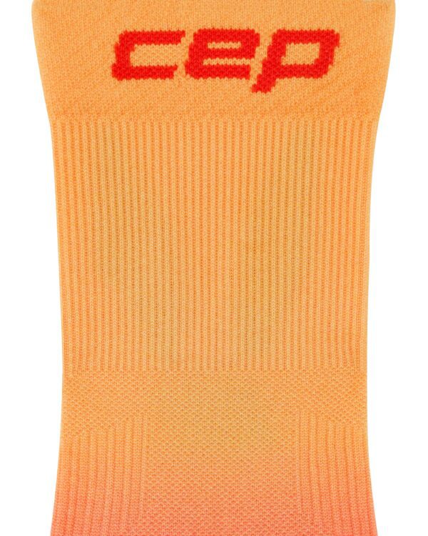 CEP run edt. gradient socks, mid cut, 5.0, men red/marigold fade - Image 6