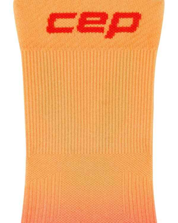 CEP run edt. gradient socks, mid cut, 5.0, women red/marigold fade - Image 6