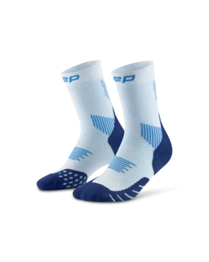 CEP run socks, mid cut, 5.0, women ice/blue