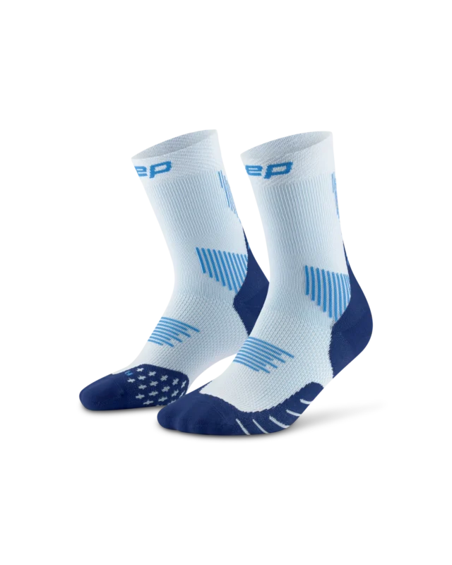 CEP run socks, mid cut, 5.0, women ice/blue