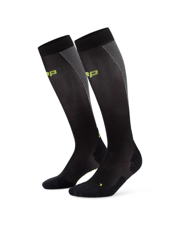 CEP run ultralight socks, tall, 4.0, men black/grey