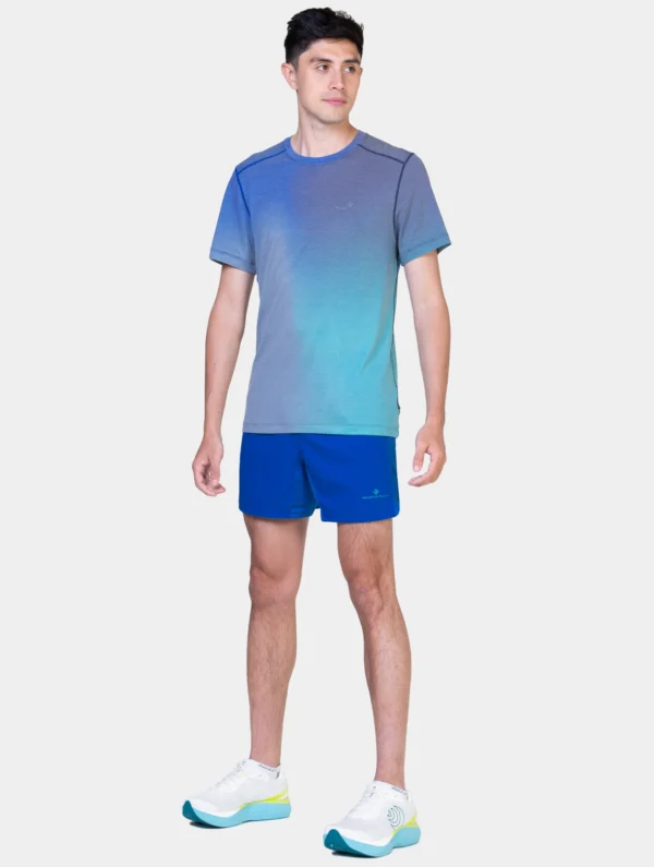 Ronhill Men's Tech 5" Short Rh-01393 Seafaring/Deep Laguna - Image 2