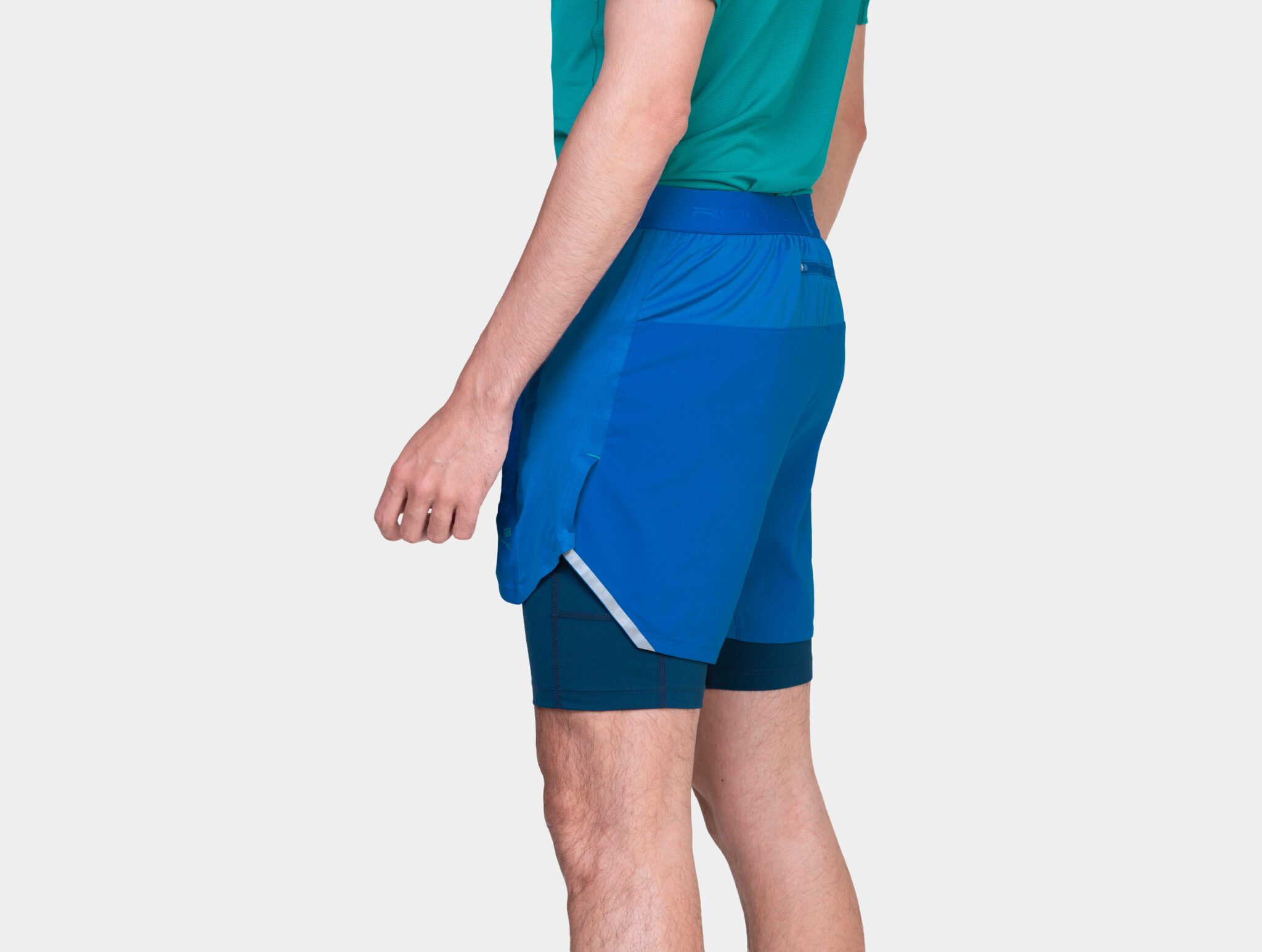 Ronhill Men's Tech 5" Twin Short Rh-01281 Seafaring/Dark Navy - Image 3