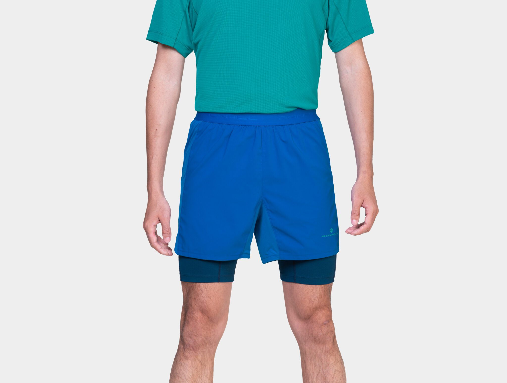 Ronhill Men's Tech 5" Twin Short Rh-01281 Seafaring/Dark Navy - Image 5