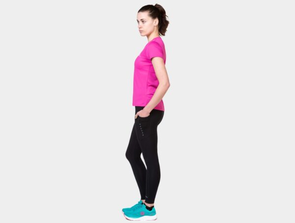 Ronhill Wmn's Core S/S Tee Rh-01280 Razzmataz/BrightWhite - Image 4