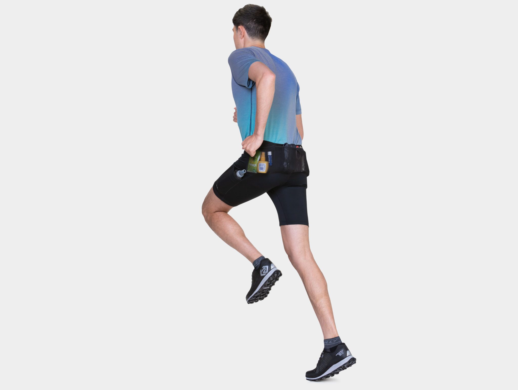 Ronhill Men's Tech All-Terrain 8" Stretch Short R009 All Black - Image 13