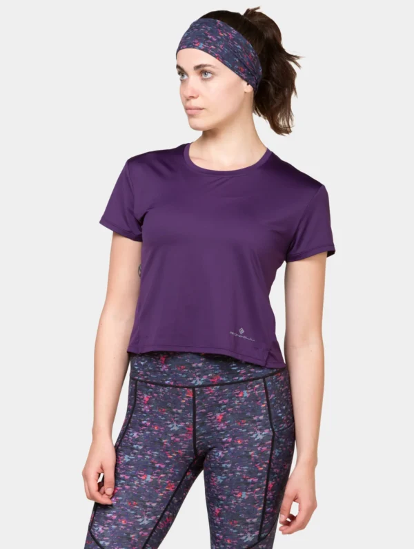 Ronhill Wmn's Tech Breathe S/S Tee RH-01195 Damson - Image 2
