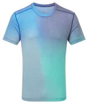 Ronhill Men's Tech Golden Hour Tee Rh-01387 DarkNavy/Laguna Merge