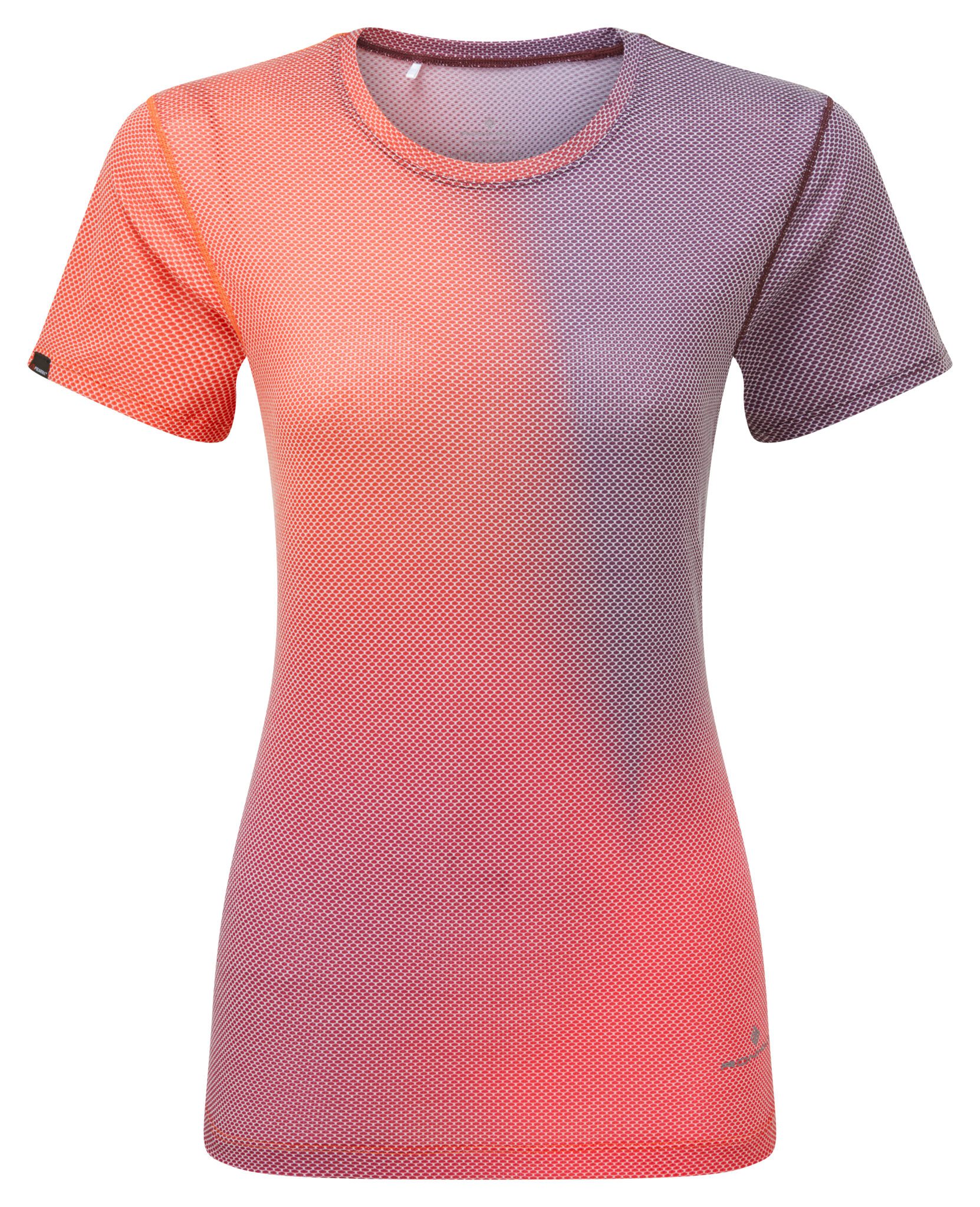 Ronhill Wmn's Tech Golden Hour Tee Rh-01398 Damson/Sunset Merge