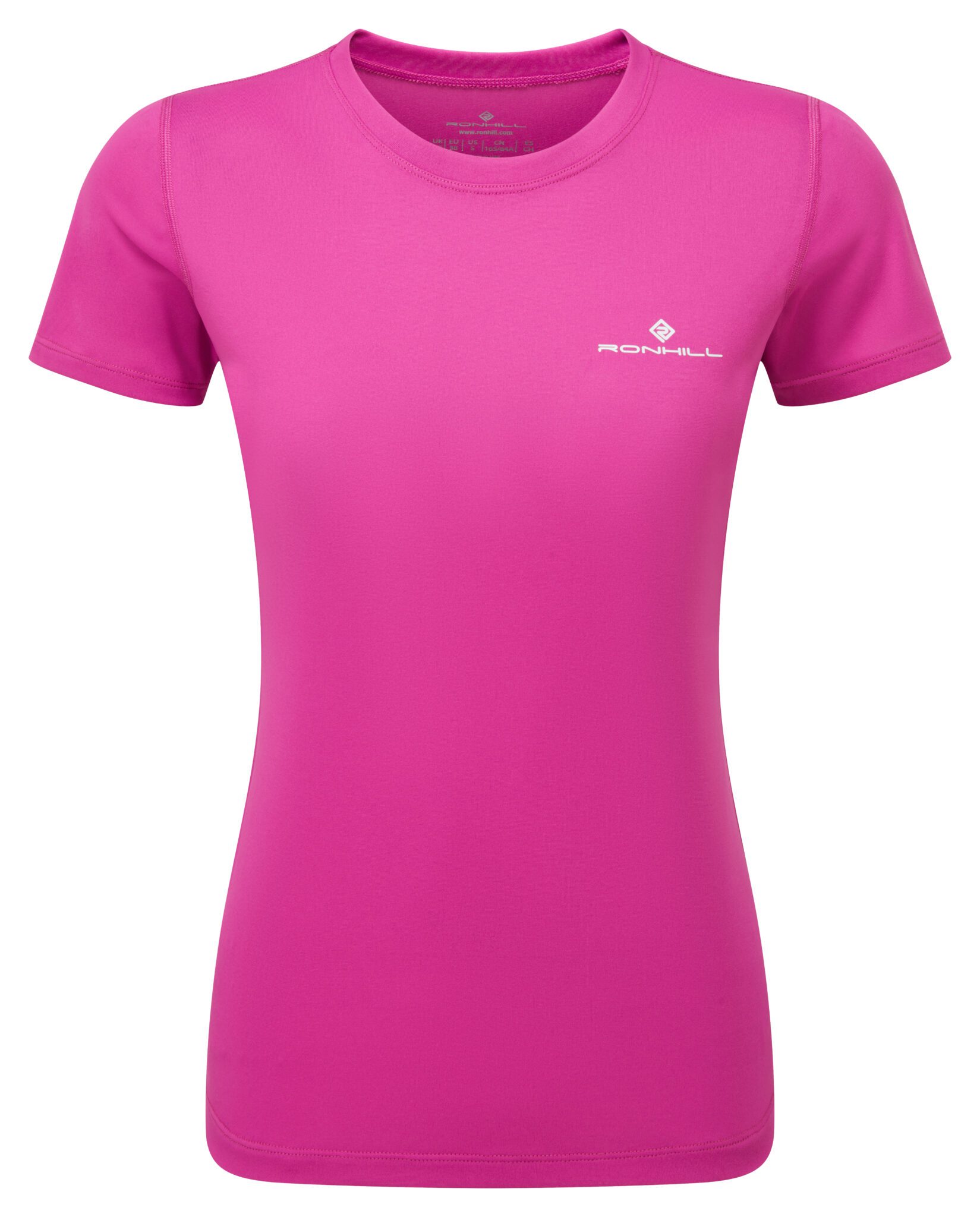 Ronhill Wmn's Core S/S Tee Rh-01280 Razzmataz/BrightWhite - Image 2