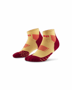 CEP run socks, low cut, 5.0, women marigold/burgundy