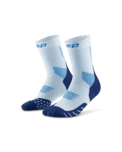 CEP run socks, mid cut, 5.0, men ice/blue