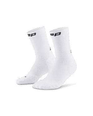 CEP run socks, mid cut, 5.0, men white