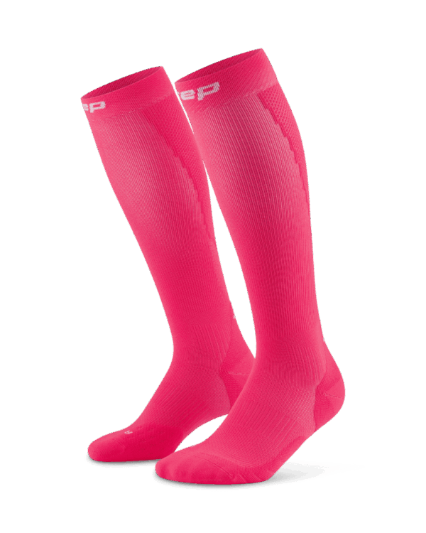 CEP Core Run Socks, tall, 5.0, Γυναικείες Κάλτσες Συμπίεσης Ροζ