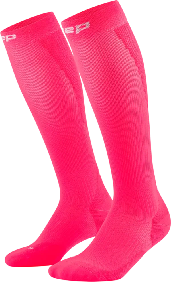 CEP Core Run Socks, tall, 5.0, Γυναικείες Κάλτσες Συμπίεσης Ροζ