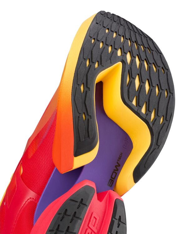 CEP pro run omnispeed bowtech shoes, red/marigold fade, women - Image 3