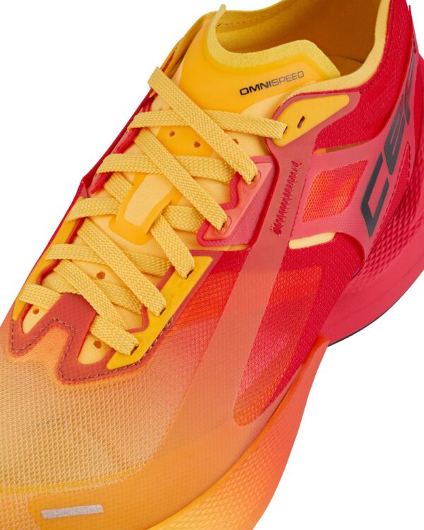 CEP pro run omnispeed bowtech shoes, red/marigold fade, men - Image 4