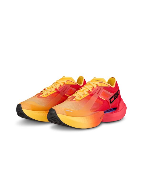 CEP pro run omnispeed bowtech shoes, red/marigold fade, men - Image 6