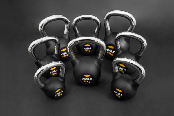 AMILA AMILA Kettlebell Rubber Cover Cr Handle 24kg 44573 - Image 2