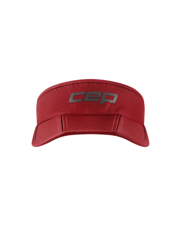 CEP run foldable visor, unisex burgundy OS - Image 7