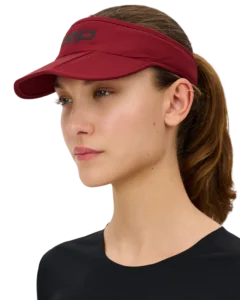 CEP run foldable visor, unisex burgundy OS
