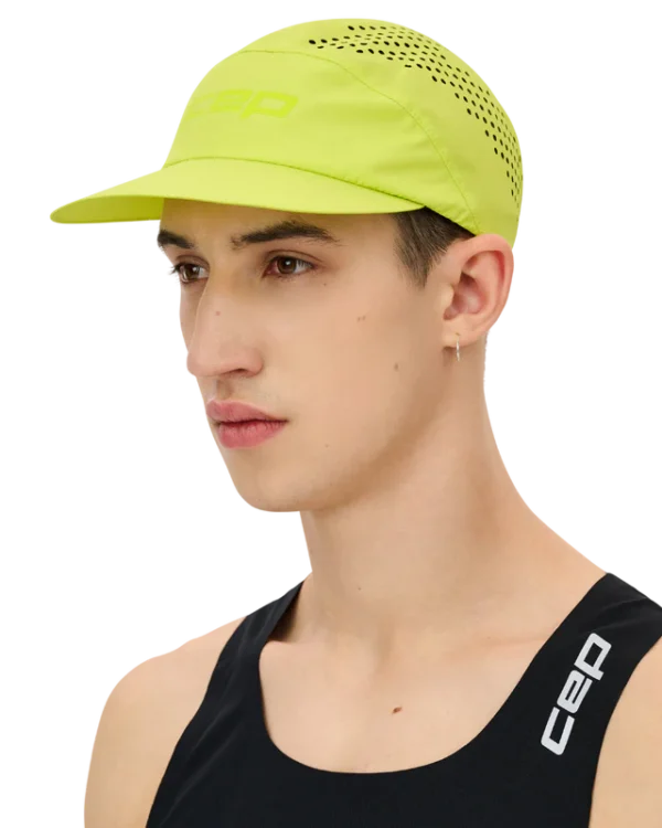 CEP pro run ultralight cap, unisex lime OS - Image 2