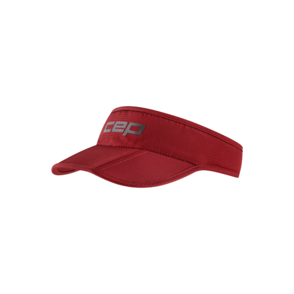 CEP run foldable visor, unisex burgundy OS