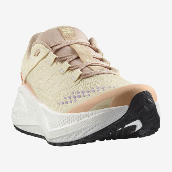 SALOMON GRAVEL RUNNING - AERO AERO GLIDE 3 GRVL W SHORTBREAD / WHITE / FUSION CORAL - Image 3