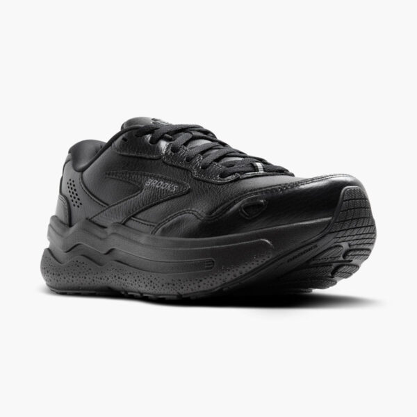 Brooks Mens GHOST MAX LEATHER Black/Black - Image 2