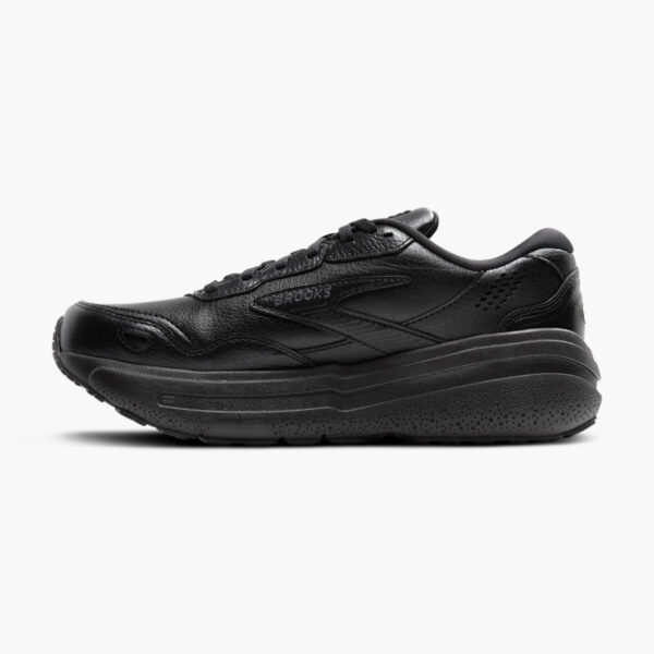 Brooks Mens GHOST MAX LEATHER Black/Black - Image 4