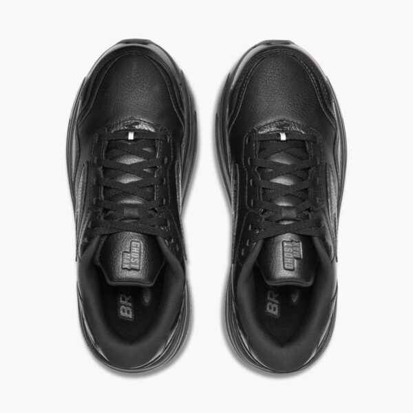 Brooks Mens GHOST MAX LEATHER Black/Black - Image 3
