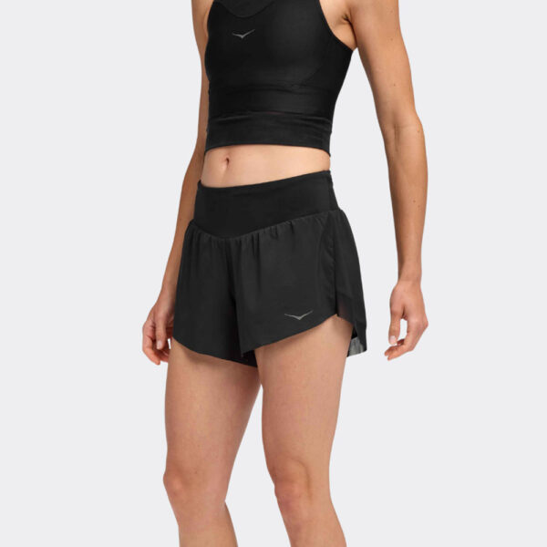 HOKA Γυναικεία Glide 4'' Short BLK-BLACK