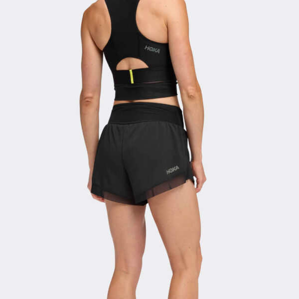 HOKA Γυναικεία Glide 4'' Short BLK-BLACK - Image 2