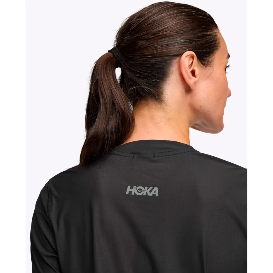 HOKA Γυναικείο Μπλουζάκι Airolite Short Sleeve 2.0 BLACK / GOLD - Image 3