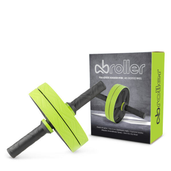 AMILA Ρόδα Κοιλιακών AB Roller - Μαύρο / Πράσινο 44049 - Image 3