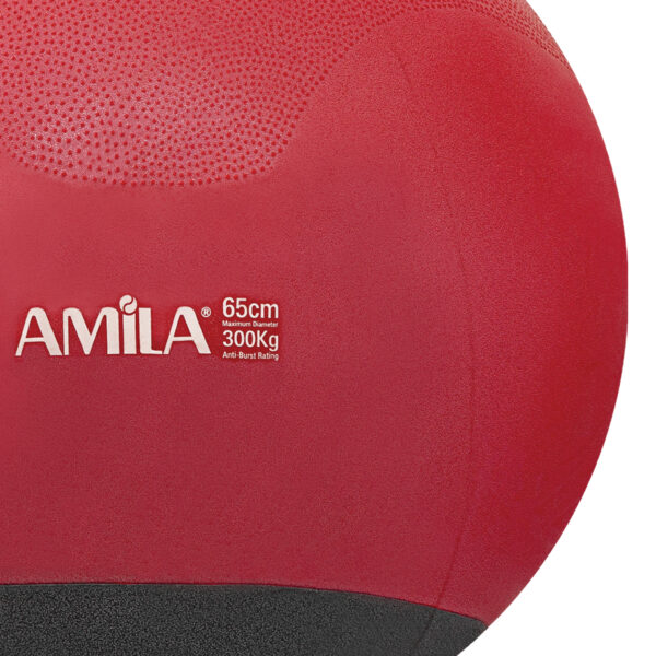 AMILA Μπάλα Γυμναστικής 65cm - Κόκκινη 48446 - Image 3